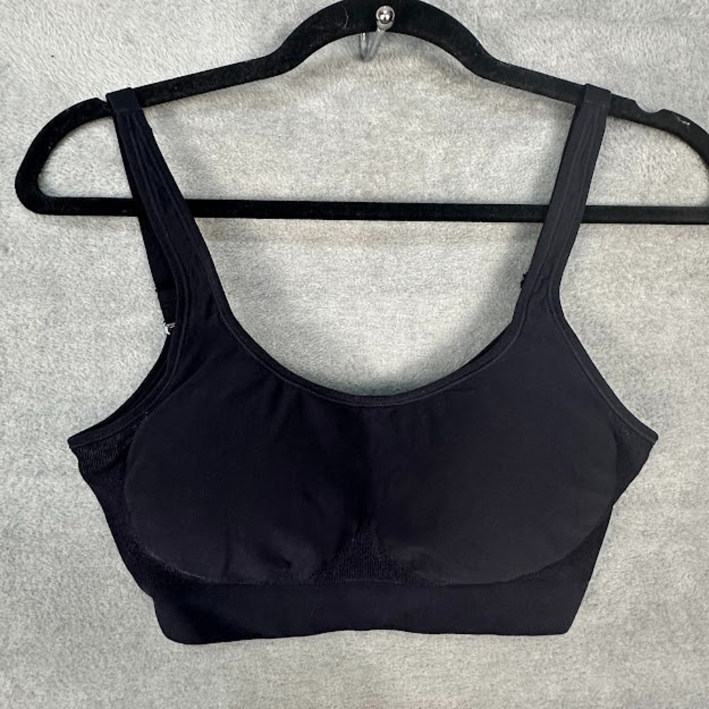 Underoutfit Comfort Shaping Bra Womens Large Black Wireless Stretch Style 459